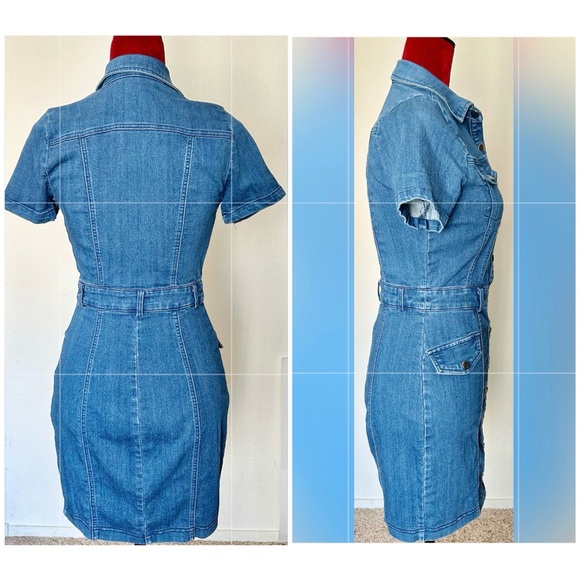 Haute Monde Blue Jean Dress - Picture 2 of 5